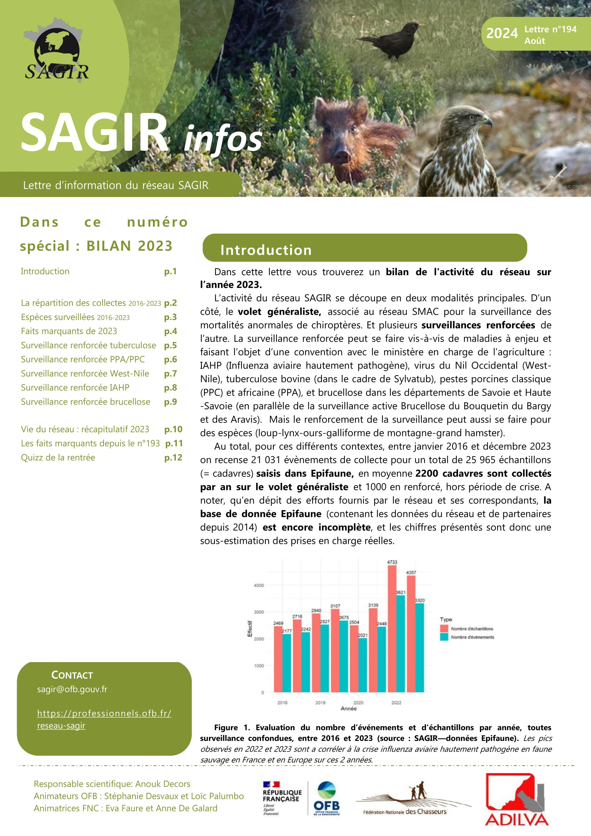 Sagir Infos 194 (2024-08) special bilan 2023 (couverture)