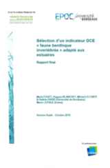 2018 Selection indicateur DCE faune benthique invertebrée