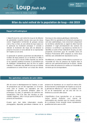 Bilan suivi estival loup 2019 - Loup flash info n°11 2020_couv