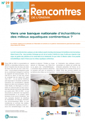 Rencontres29_BanqueNationale EchantillonsEnvironnementaux_2015_couv