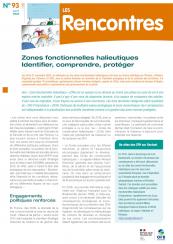 Couverture du Rencontres 93 (OFB, 2024) sur les Zones fonctionnelles halieutiques