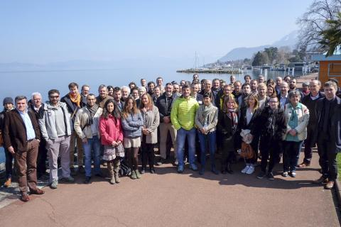 Photo de groupe du séminaire Pôle ECLA, Evian, mars 2019