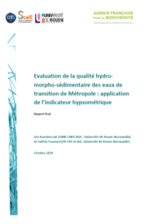 Kazmierczak - Evaluation de la qualité hydro-morpho-sédimentaire