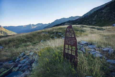 Panneau de la réserve d'Orlu à Mourtès (Léo Poudré, OFB)