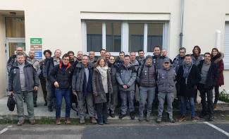 Membres OFB et partenaires du réseau Castor lors d'une réunion régionaleen Bourgogne-Franche-Comté (janvier 2020, Sandrine Ruette, OFB)