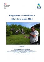 Couverture du rapport Colombidés sur la saison 2024 (2025, OFB)