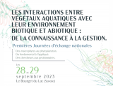 Colloque Interactions Végétaux Aquatiques (Visuel, 2023)